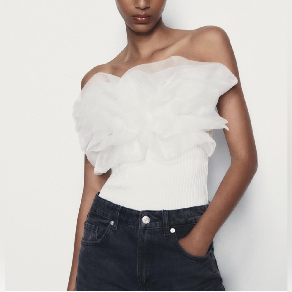 Ruffled Rib Bodysuit